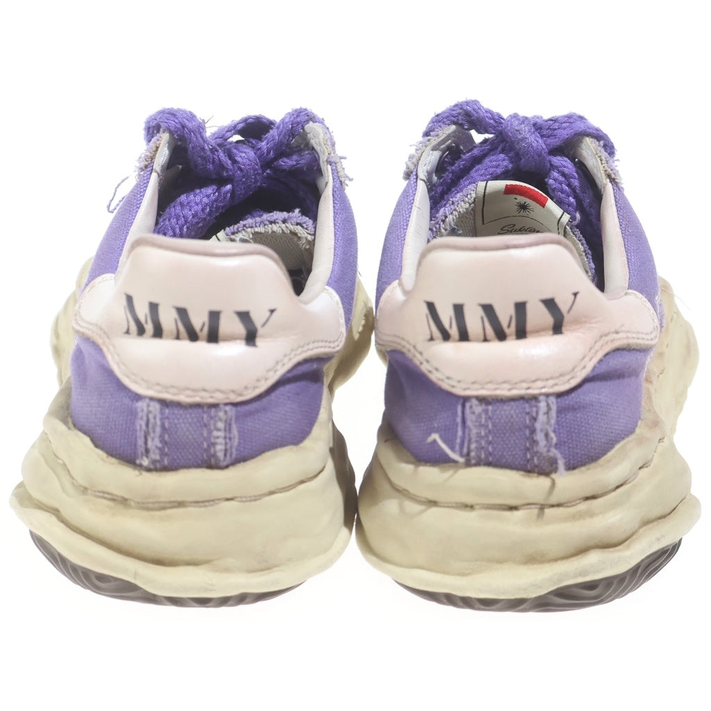MAISON MIHARAYASUHIRO(メゾンミハラヤスヒロ) BLAKEY DISTRESSED CANVAS SNEAKER ブレイキー ダメージ加工 キャンバス ローカットスニーカーパープル レディース A10FW712