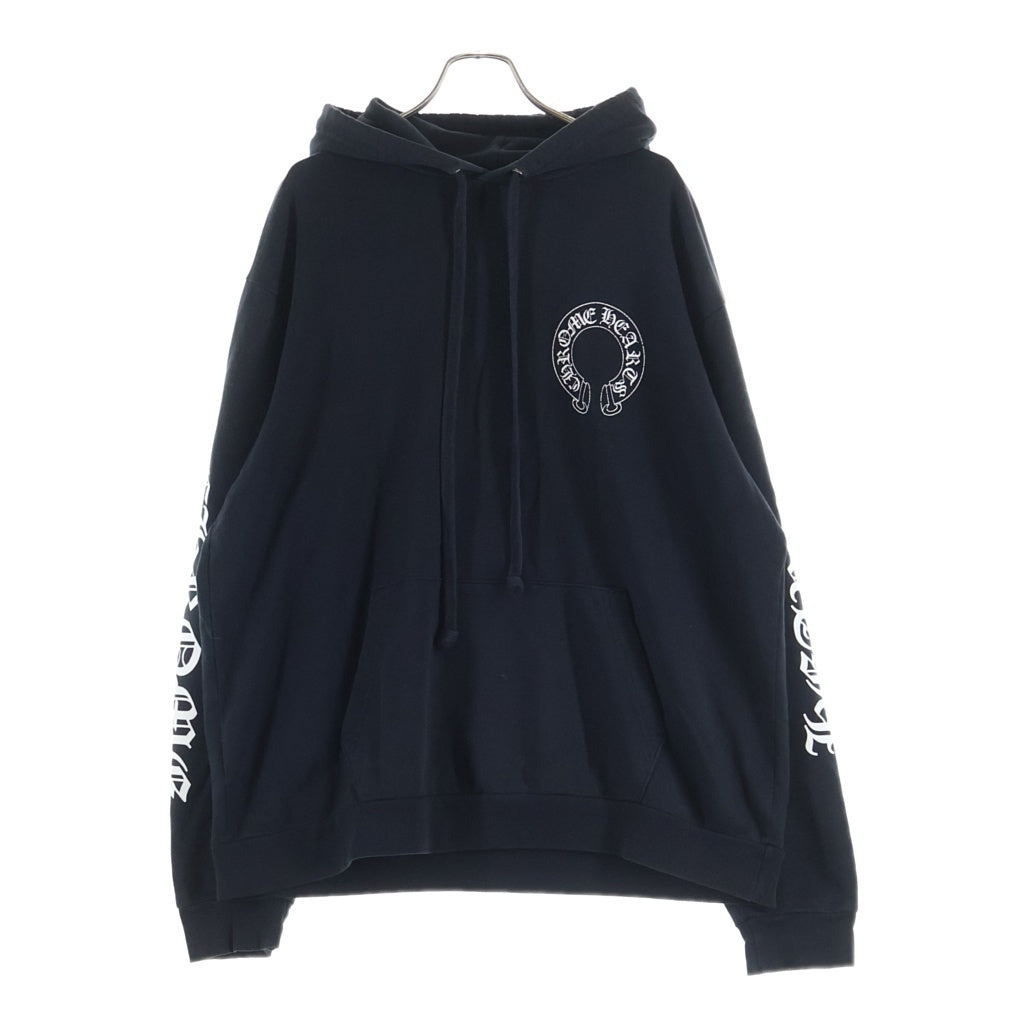 CHROME HEARTS(クロムハーツ) ×MATTY BOY CHOMPER SWTSHRT HD PLVR ×マッティボーイ チョンパー ホースシューフーディ プルオーバースウェットパーカー ブラック