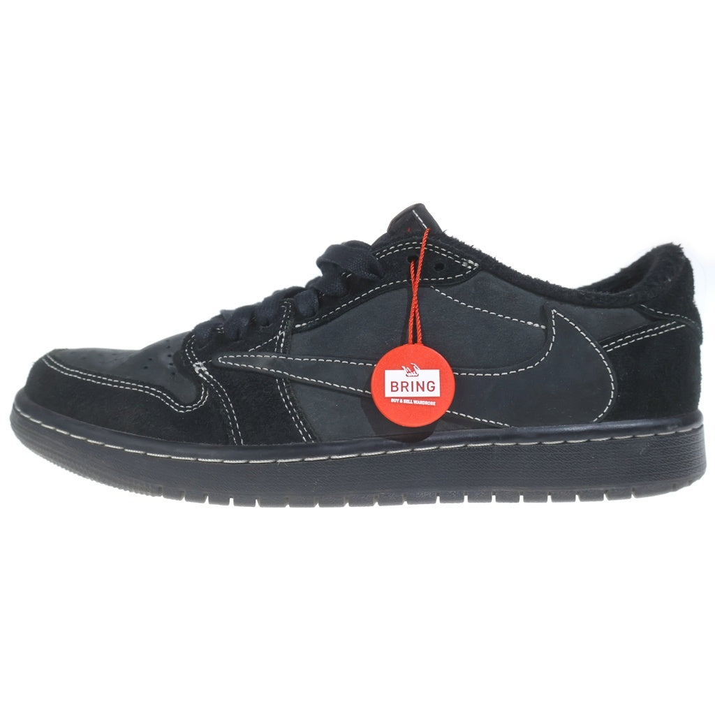 NIKE(ナイキ) ×Travis Scott Air Jordan 1 Low OG SP Black Phantom トラヴィススコット エアジョーダン1 ロー OG SP ブラック ファントム US8.5/26.5cm ブラック DM7866 001