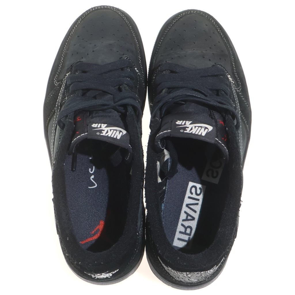 NIKE(ナイキ) ×Travis Scott Air Jordan 1 Low OG SP Black Phantom トラヴィススコット エアジョーダン1 ロー OG SP ブラック ファントム US8.5/26.5cm ブラック DM7866 001
