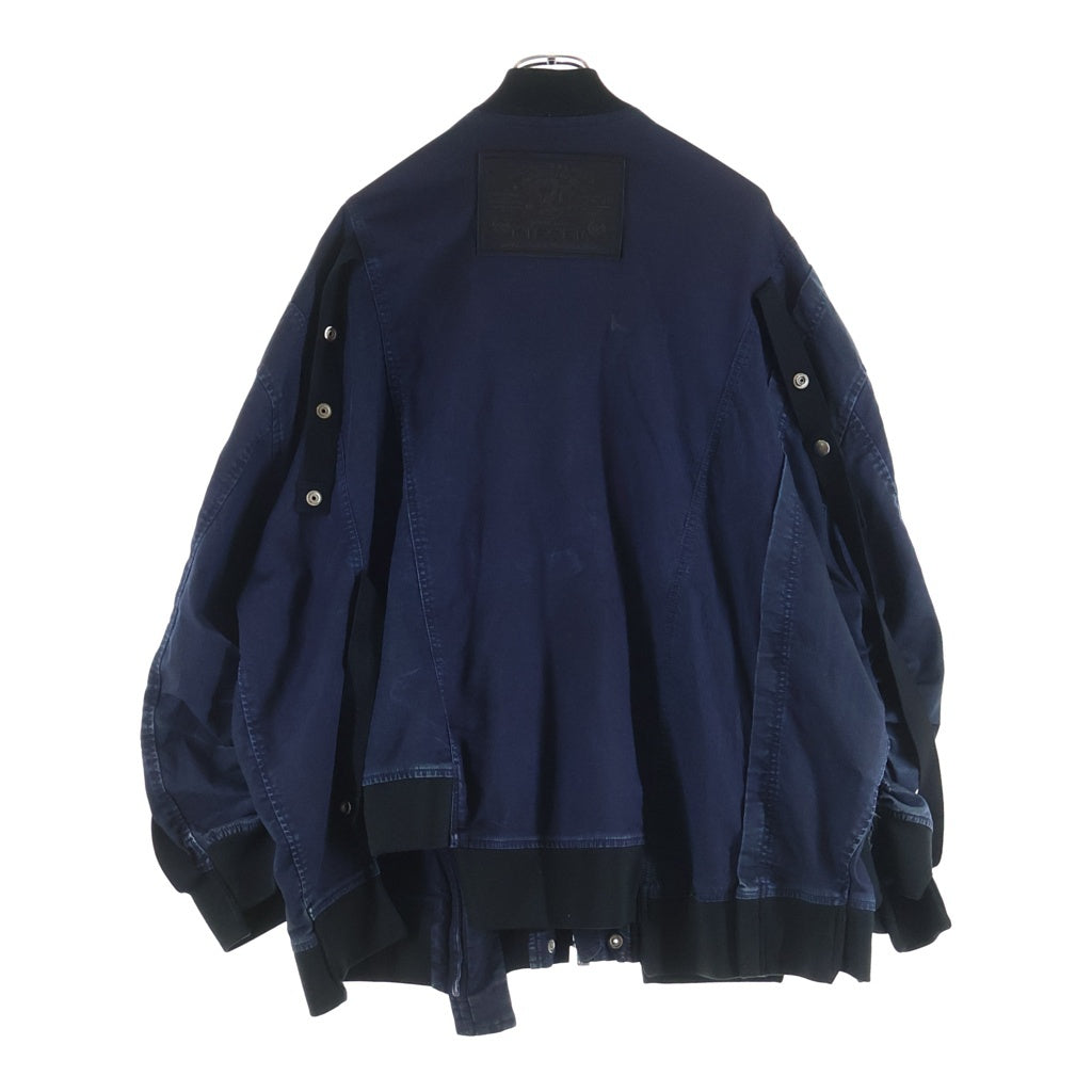 DIESEL(ディーゼル) D-FRANKIE 再構築デニムボンバージャケット レザーパッチ インディゴ 0HBAF