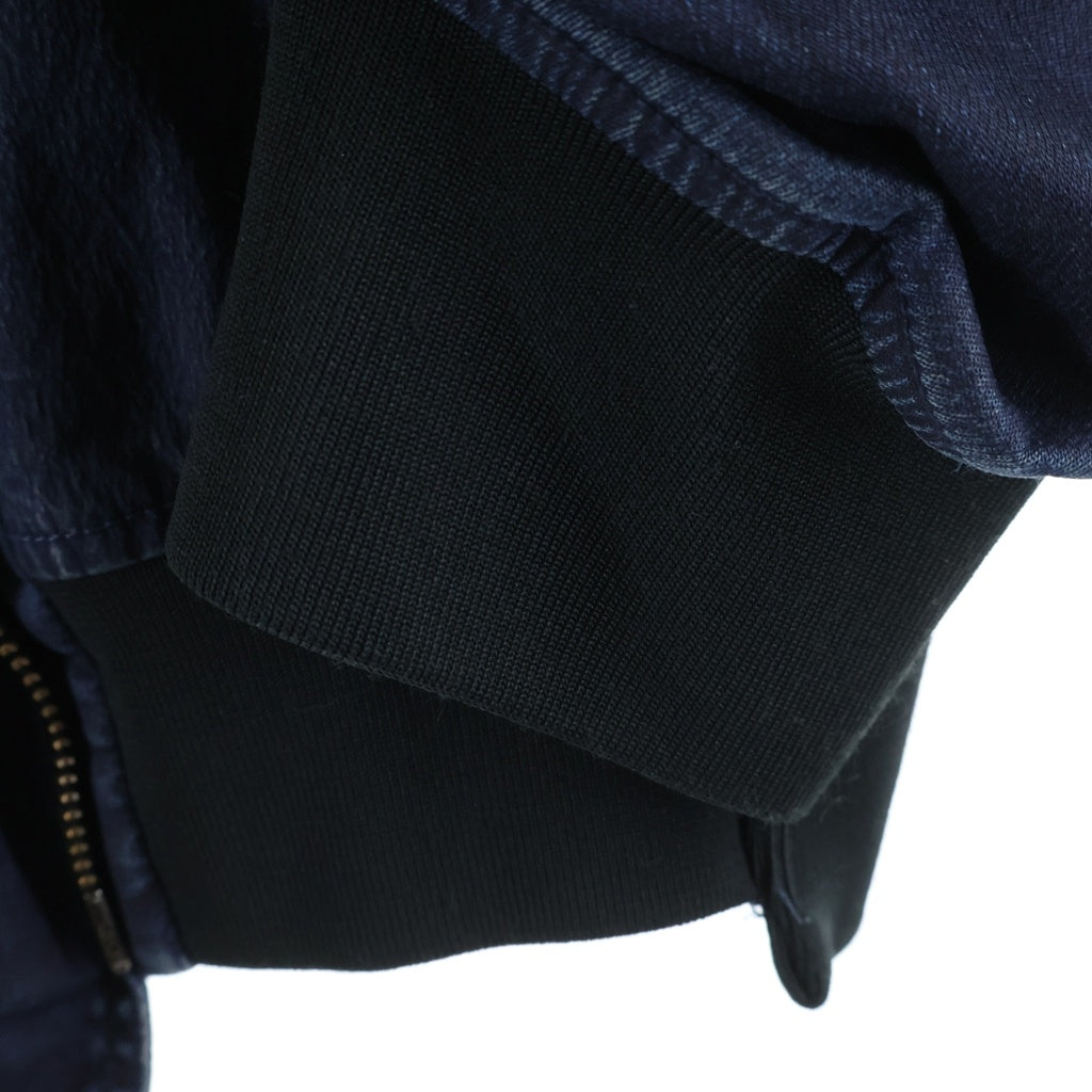 DIESEL(ディーゼル) D-FRANKIE 再構築デニムボンバージャケット レザーパッチ インディゴ 0HBAF