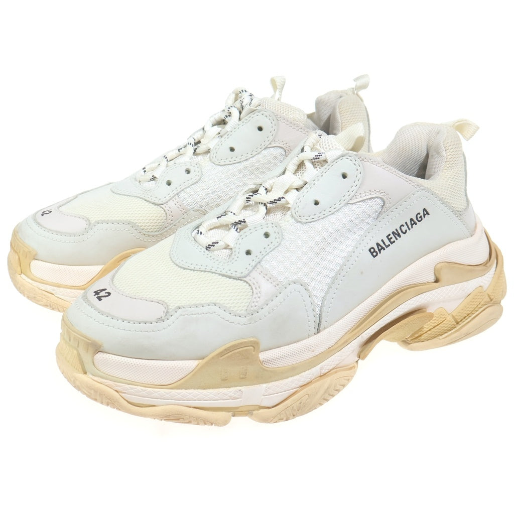 BALENCIAGA(バレンシアガ) Triple S Trainers 534217 トリプルS ローカットスニーカー シューズ ホワイト