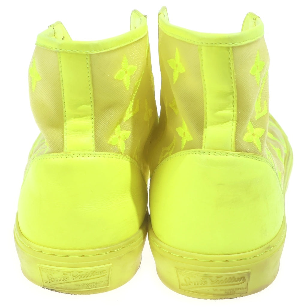 LOUIS VUITTON(ルイヴィトン) 19AW Tattoo Line Sneakers 1A5S1K タトゥーライン メッシュ モノグラム ハイカットスニーカー イエロー