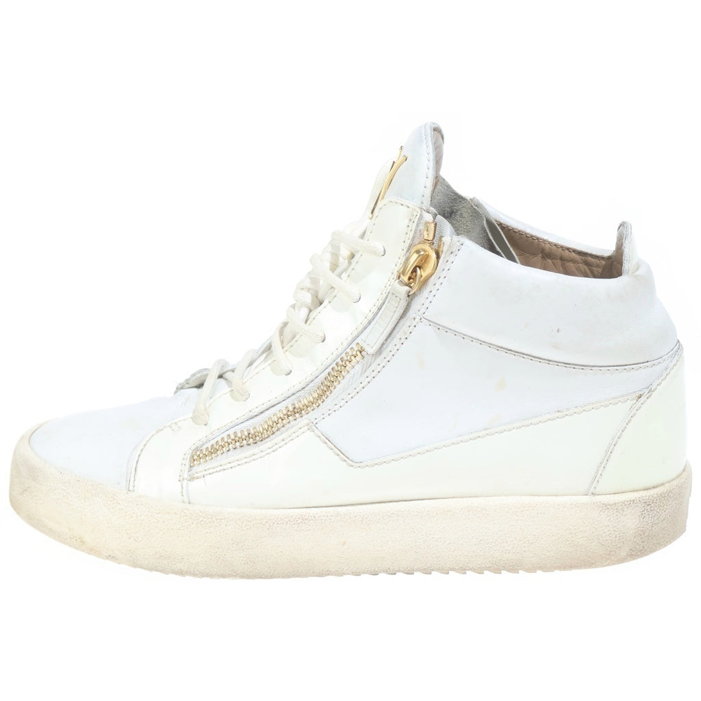 GIUSEPPE ZANOTTI(ジュゼッペ ザノッティ) KRISS RU00011004 クリス ミッドトップレーススニーカー ホワイト