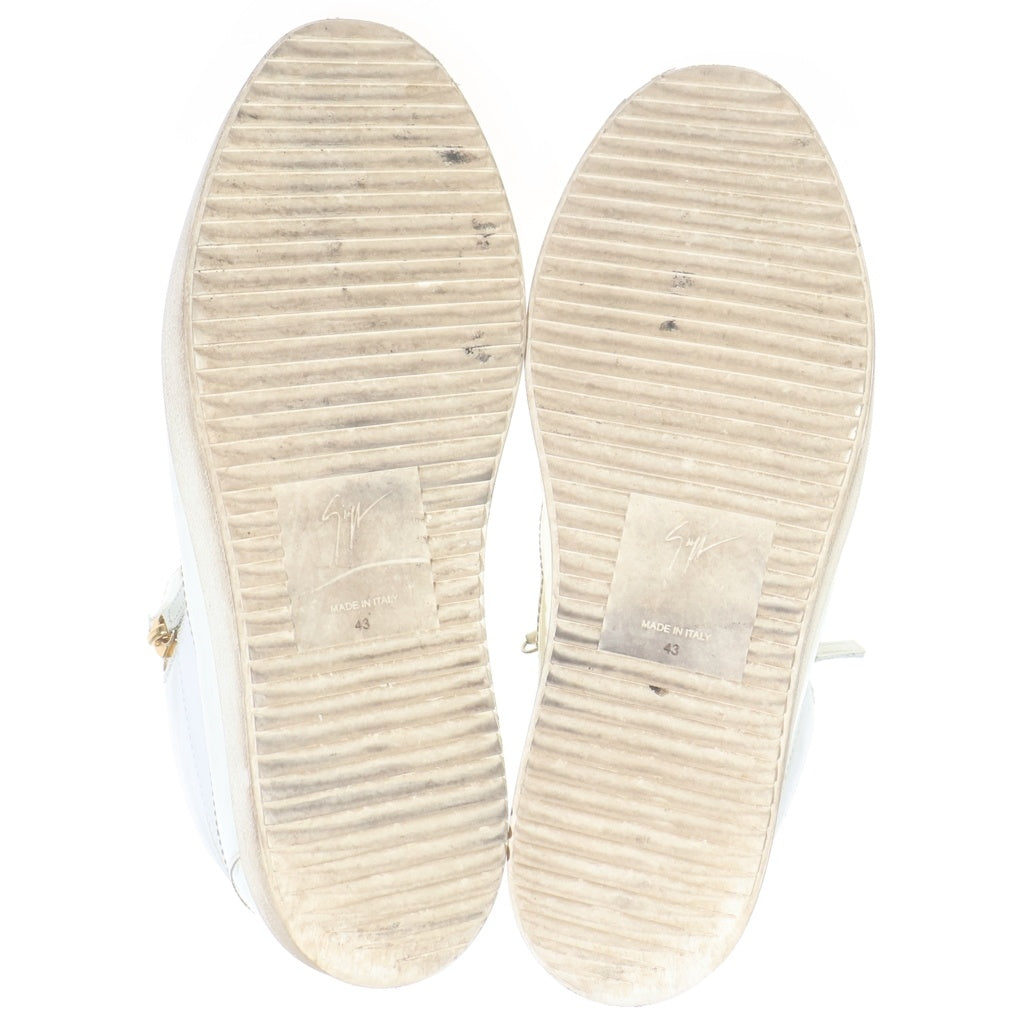 GIUSEPPE ZANOTTI(ジュゼッペ ザノッティ) KRISS RU00011004 クリス ミッドトップレーススニーカー ホワイト