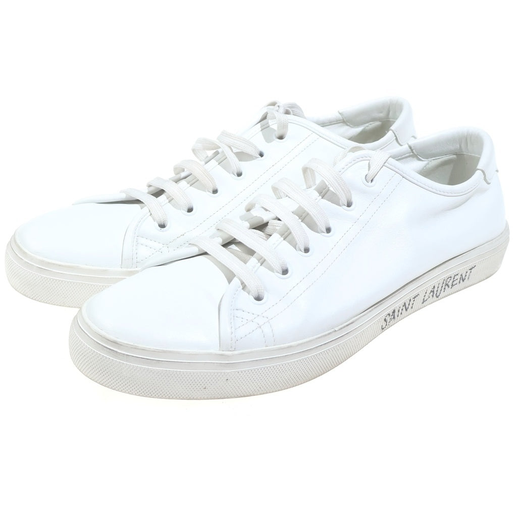SAINT LAURENT PARIS(サンローランパリ) MALIBU LOW CUT SNEAKER 606408 マリブ レザー ローカットスニーカー ホワイト