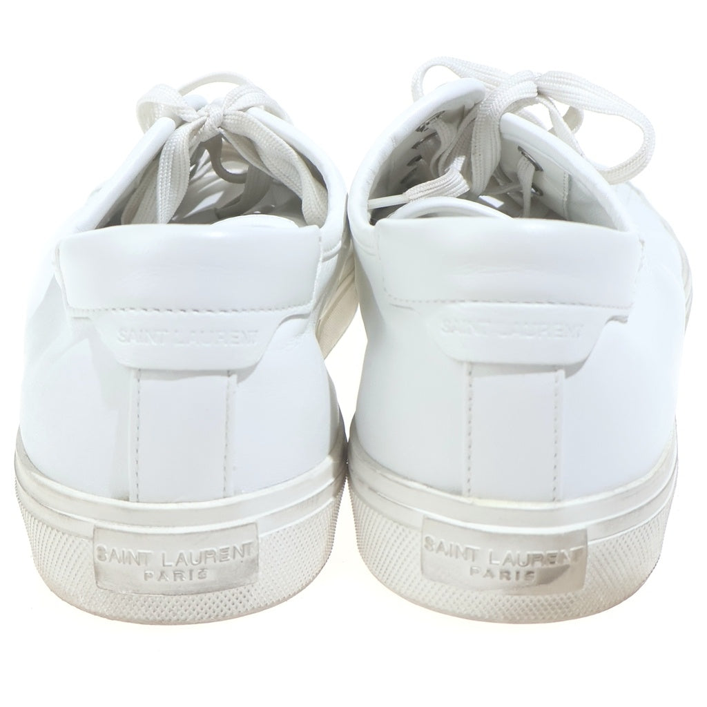 SAINT LAURENT PARIS(サンローランパリ) MALIBU LOW CUT SNEAKER 606408 マリブ レザー ローカットスニーカー ホワイト