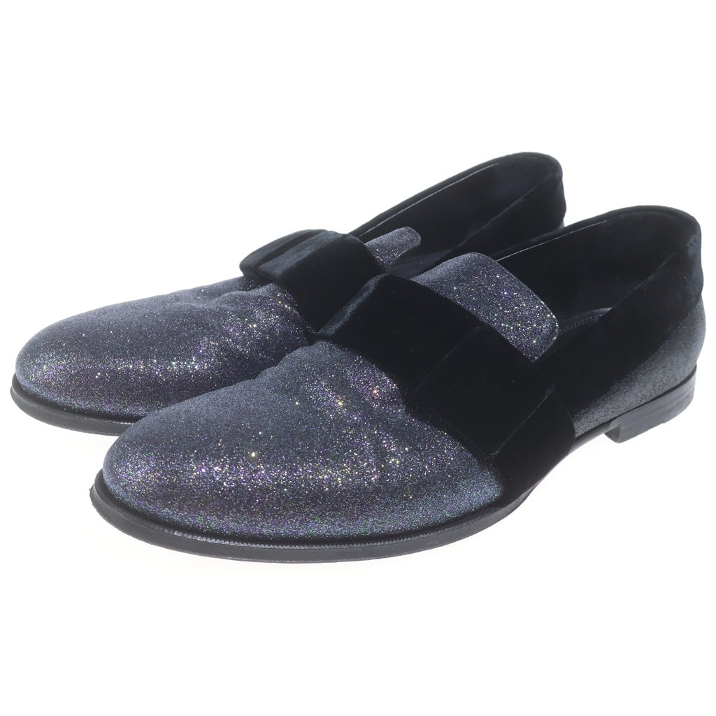 JIMMY CHOO(ジミーチュウ) Glitter Slip-On グリッター スリッポン ブラック