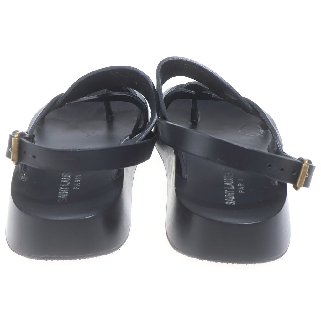 SAINT LAURENT PARIS(サンローランパリ) NOAH SANDALS 649005 ノア レザー サンダル ブラック