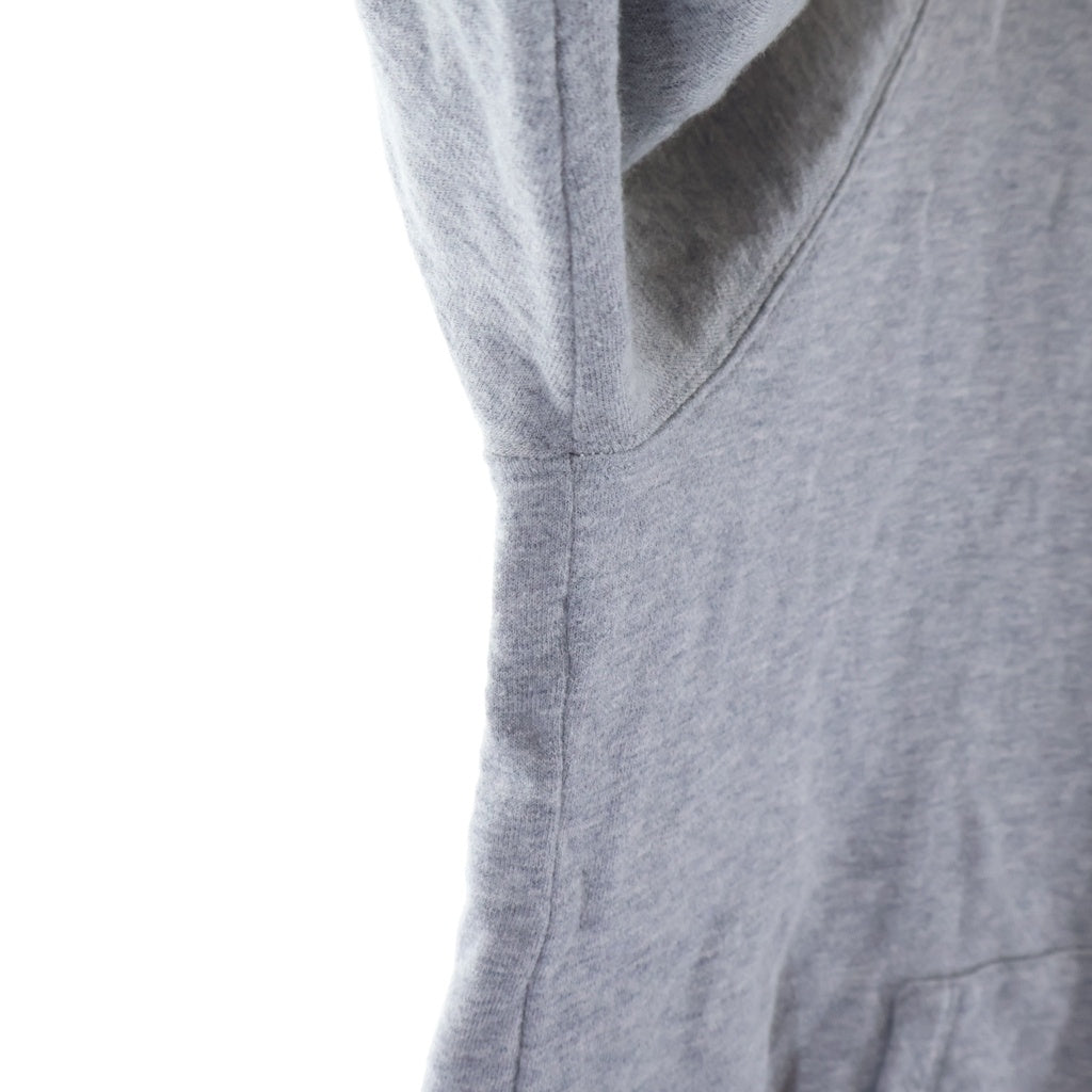 CELINE(セリーヌ) HOODED SWEATER EMBROIDERED WITH CELINE 16 2Y174450I ナンバーロゴプリント カシミヤ混 プルオーバーパーカー フーディ グレー