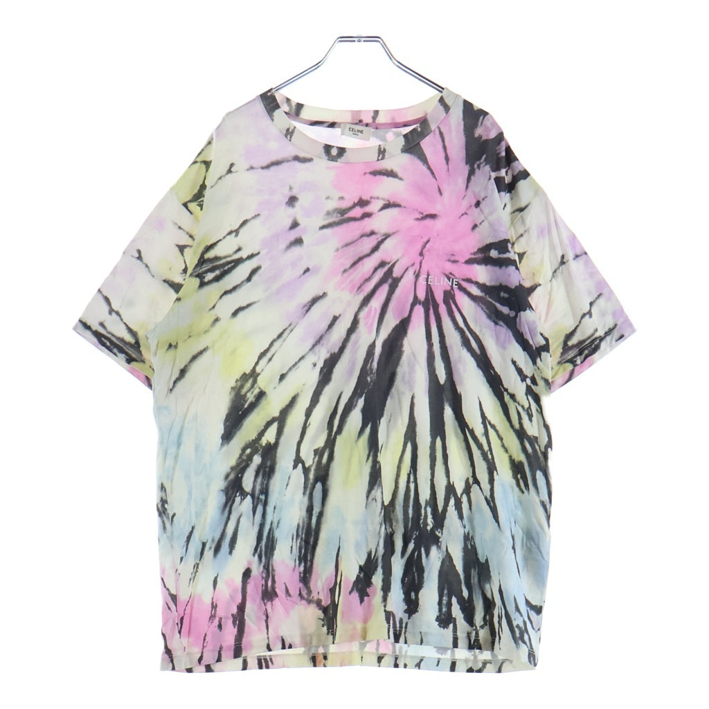 CELINE(セリーヌ) 23SS LOOSE TIE DYE T SHIRT 2X59G649V ルーズフィット ダイダイ柄 クルーネック半袖Tシャツカットソー マルチ