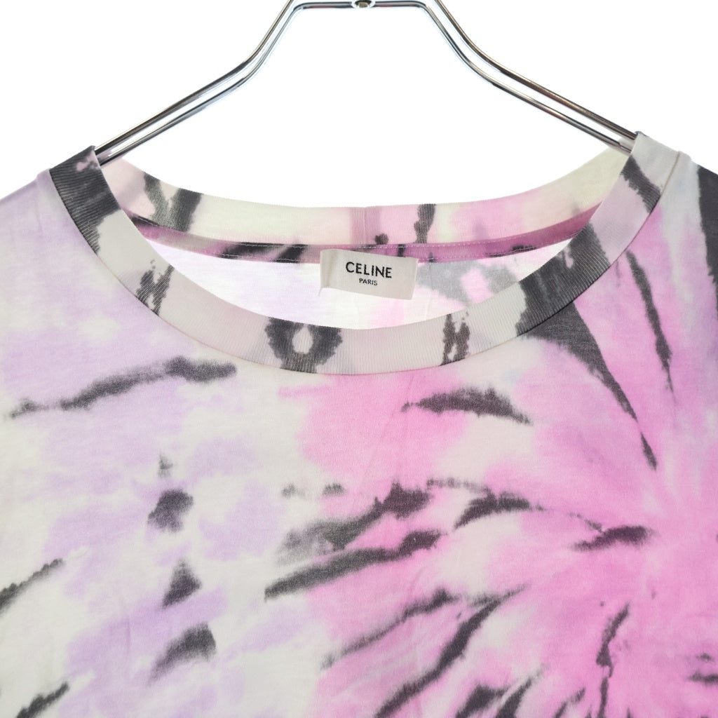 CELINE(セリーヌ) 23SS LOOSE TIE DYE T SHIRT 2X59G649V ルーズフィット ダイダイ柄 クルーネック半袖Tシャツカットソー マルチ