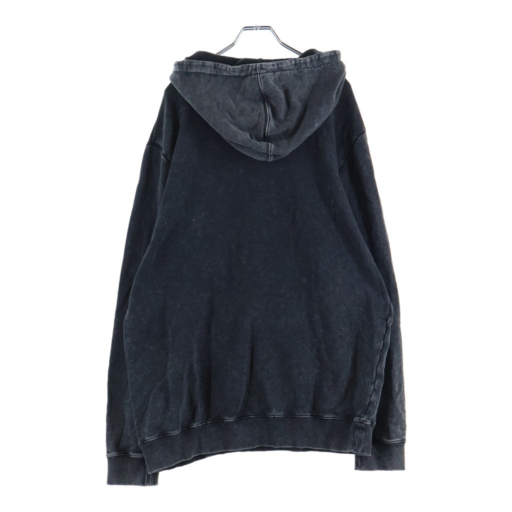 SAINT LAURENT PARIS(サンローランパリ) 18SS Washed Logo Sweatshirt 500648 ウォッシュド加工 フロントロゴプリント プルオーバーパーカー フーディー グレー