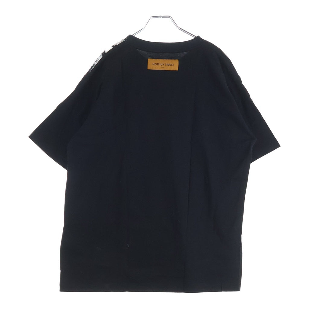LOUIS VUITTON(ルイヴィトン) 20SS Spray Chain Print Tee RM201M NPG HIY17W スプレー チェーン プリント クルーネック半袖Tシャツカットソー ブラック