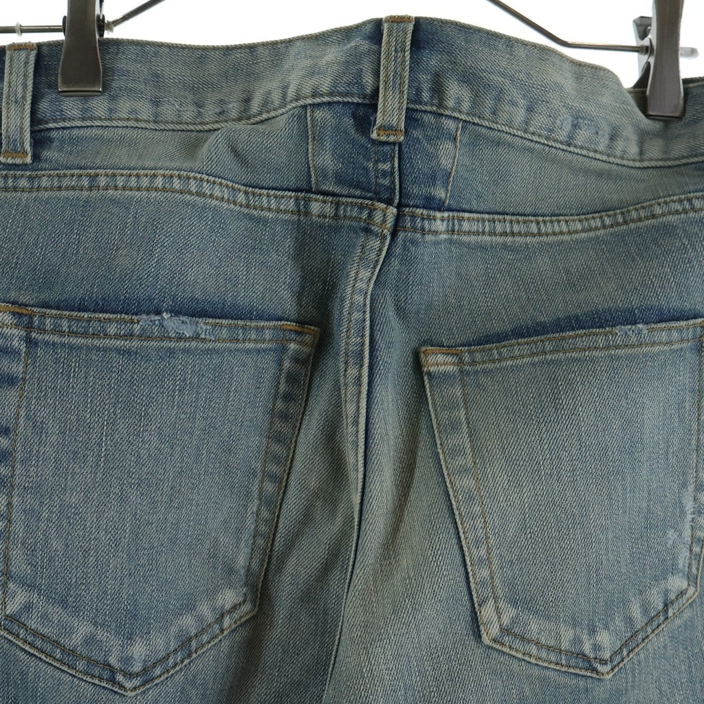SAINT LAURENT PARIS(サンローランパリ) 17AW Knee Crush Skinny Denim Pants 476095 クラッシュ加工 スキニーデニムパンツ ジーンズ ブルー