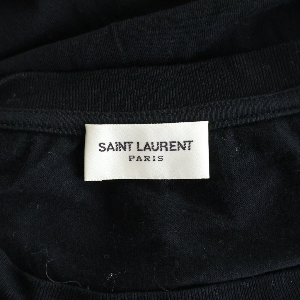 SAINT LAURENT PARIS(サンローランパリ) 20SS Rock Band Print Tee Noir Natural 631800 ロックバンド プリント クルーネック半袖Tシャツカットソー ブラック