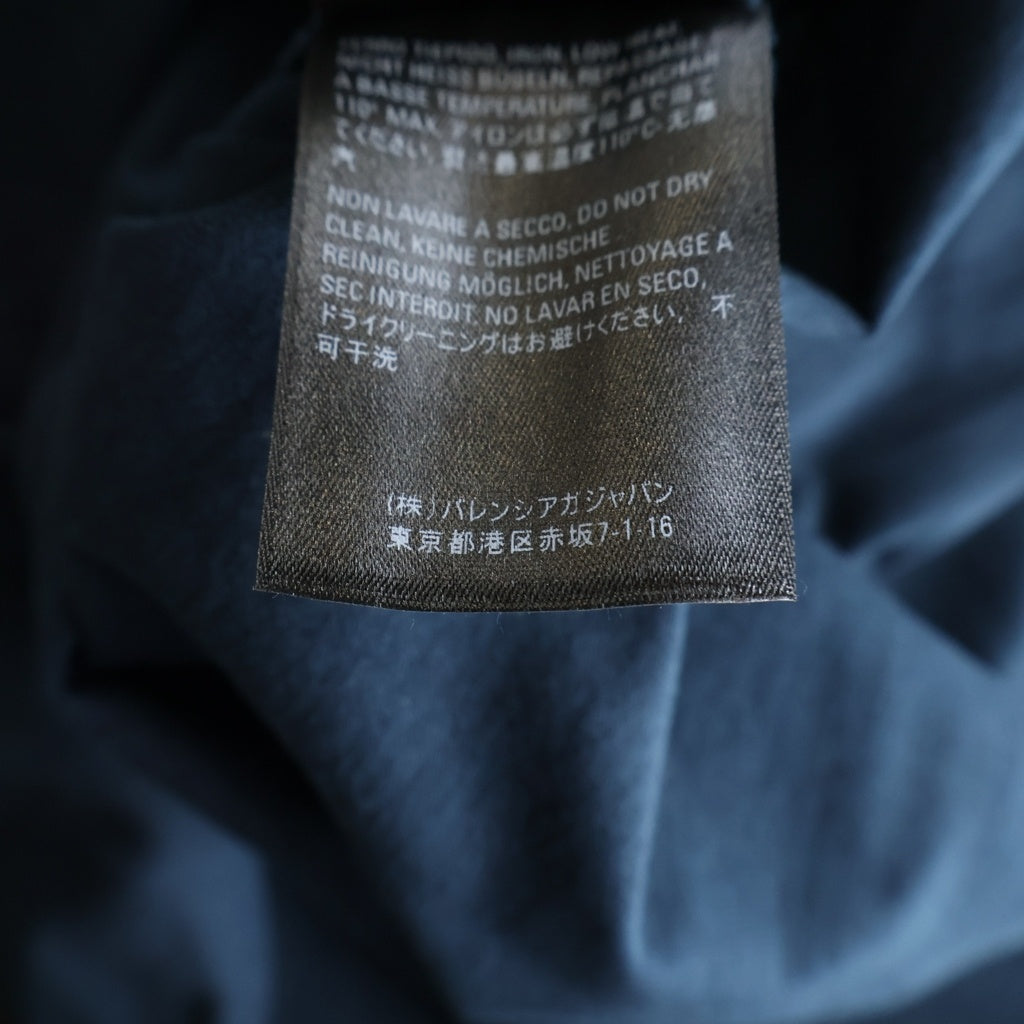 BALENCIAGA(バレンシアガ) 19AW Shifted T-shirt 583917 オーバーサイズ シフテッド クルーネック半袖Tシャツカットソー ネイビー