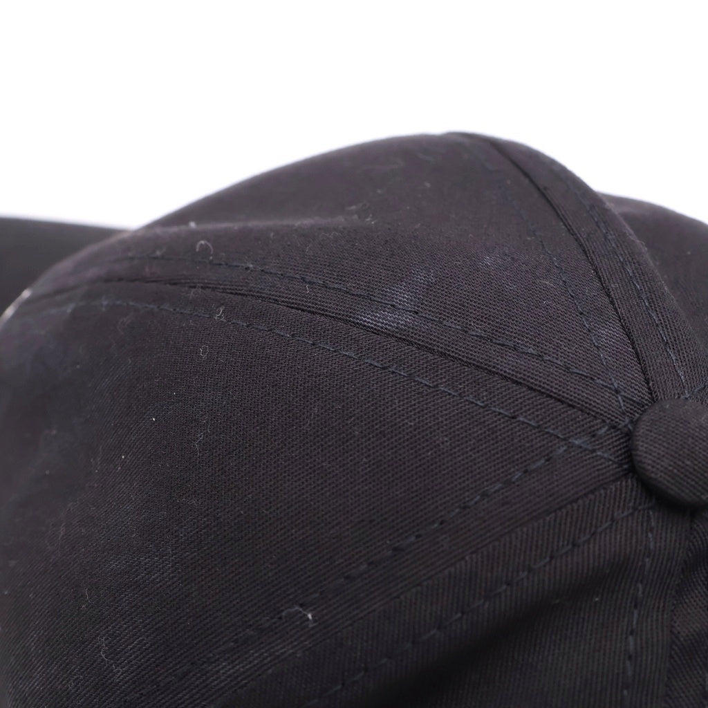 CELINE(セリーヌ) EMBROIDERED LOGO BASEBALL CAP 2AUS9242N ロゴ刺繍 ベースボールキャップ 帽子 ブラック