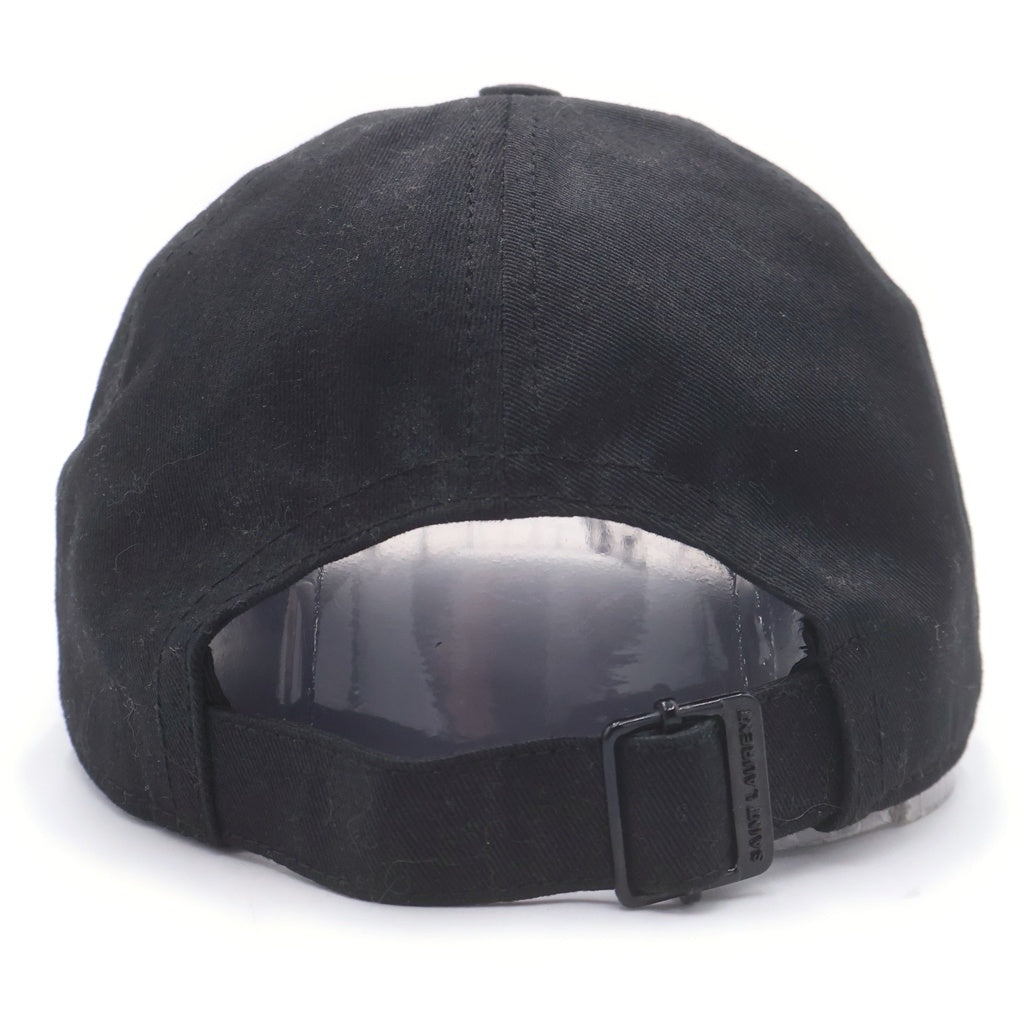 SAINT LAURENT PARIS(サンローランパリ) EMBROIDERED SL LOGO BASEBALL CAP 690929 SL ロゴ刺繍 ベースボールキャップ 帽子 ブラック