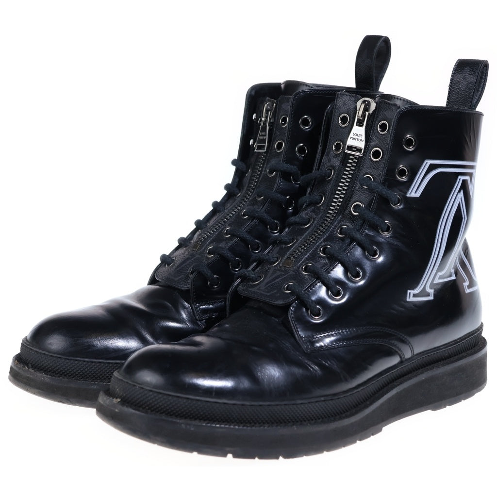 LOUIS VUITTON(ルイヴィトン) BRACK ICE 1A49IL ブラックアイス ライン カーフレザー アンクルブーツ ブラック