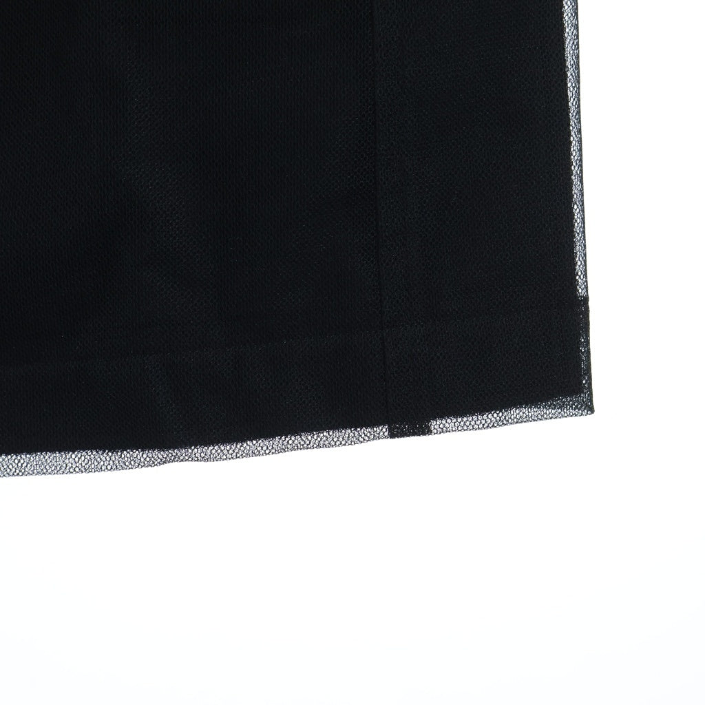 BLACK COMME des GARCONS(ブラックコムデギャルソン) 25SS ナイロンチュール メッシュ ノースリーブシャツ ブラック 1O-J021