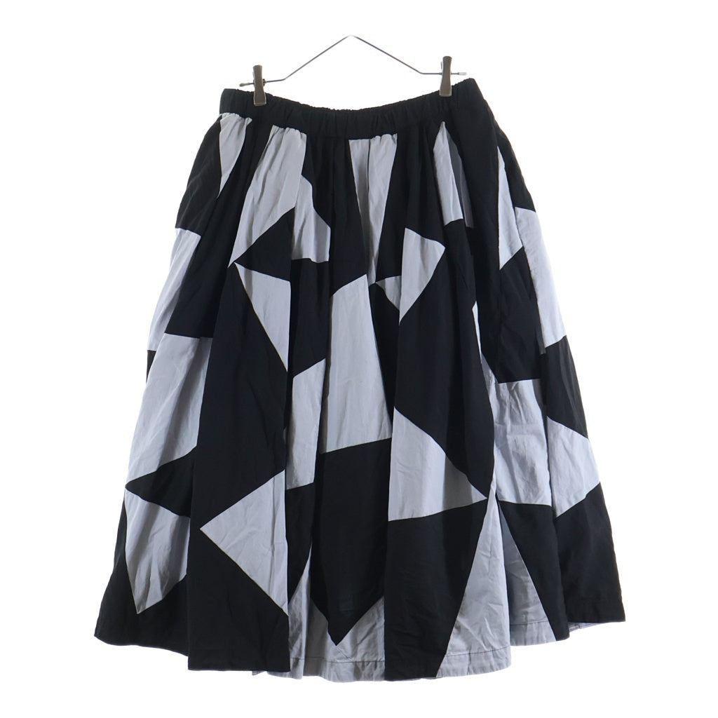 美品 COMME des GARCONS SHIRT パッチワークスカート L BLACK COMME des GARCONS(ブラックコムデギャルソン) 25SS パッチ