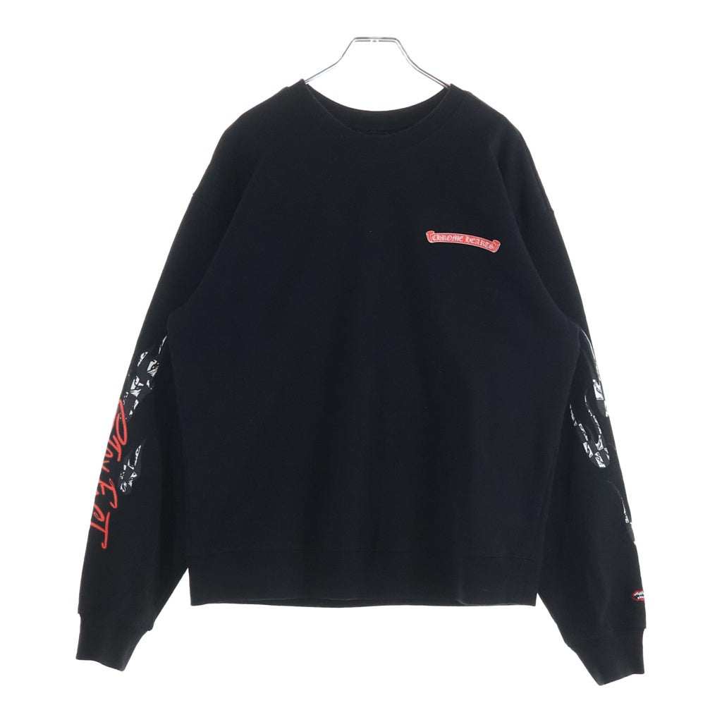 CHROME HEARTS(クロムハーツ) ×MATTY BOY PPO STAY FAST RACE TEAM SWEATSHIRT マッティーボーイ ステイファスト レースチーム クルーネックスウェットトレーナー ブラック