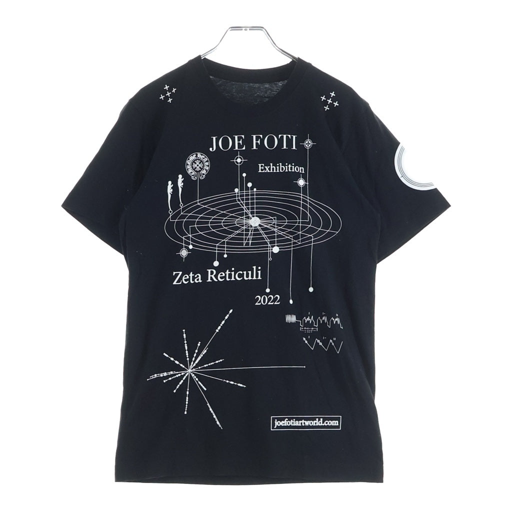 CHROME HEARTS(クロムハーツ) 22SS FOTI EXHIBITION Zeta Reticuli グラフィック プリント クルーネック半袖Tシャツカットソー ブラック
