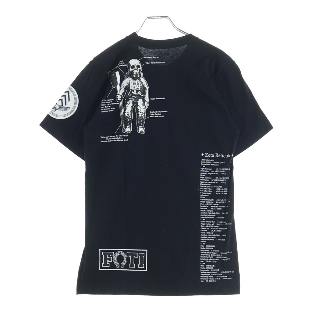 CHROME HEARTS(クロムハーツ) 22SS FOTI EXHIBITION Zeta Reticuli グラフィック プリント クルーネック半袖Tシャツカットソー ブラック