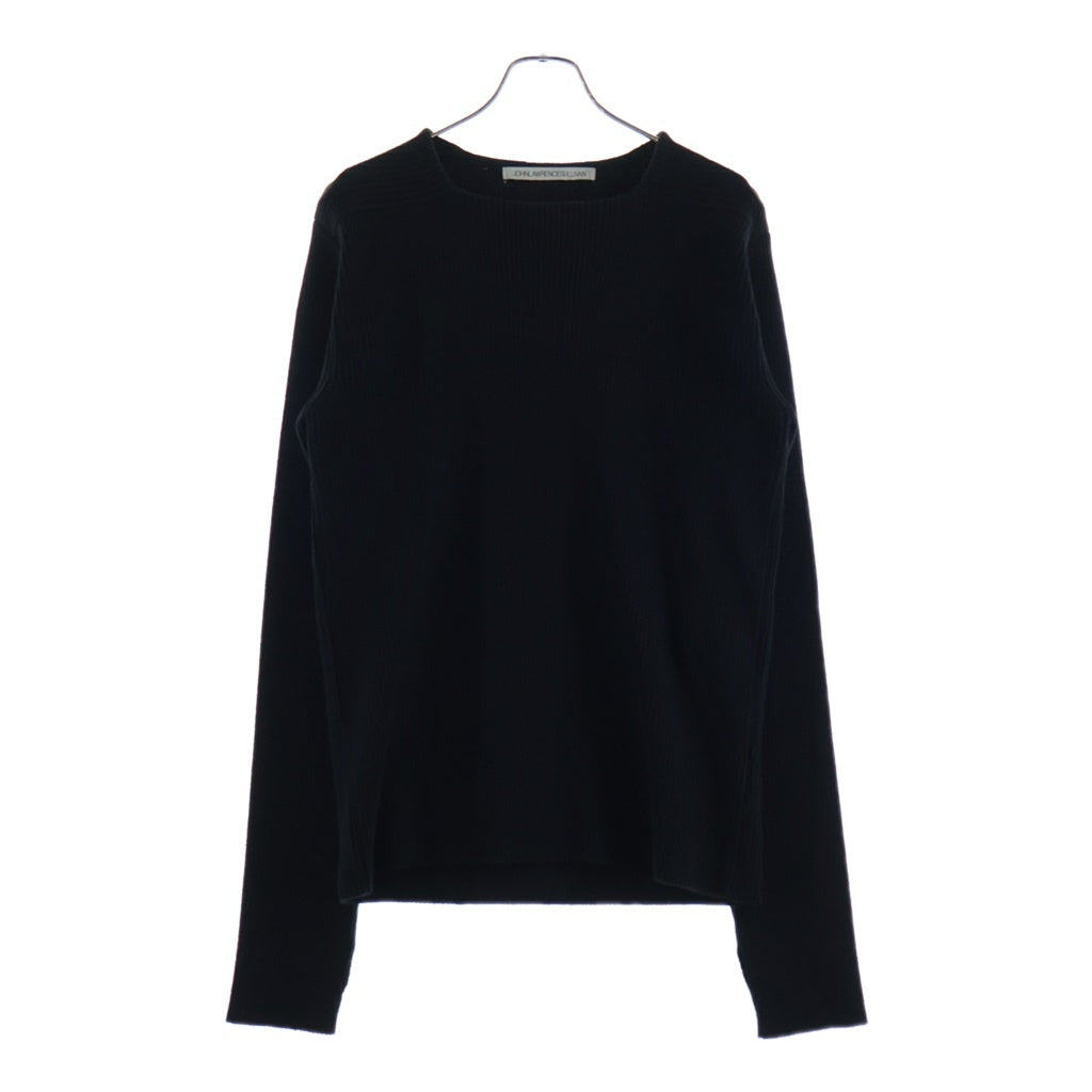 JOHN LAWRENCE SULLIVAN(ジョンローレンスサリバン) SQUARE NECK KNIT SWEATER スクエアネック長袖ニットセーター ブラック 4A01-0122-40
