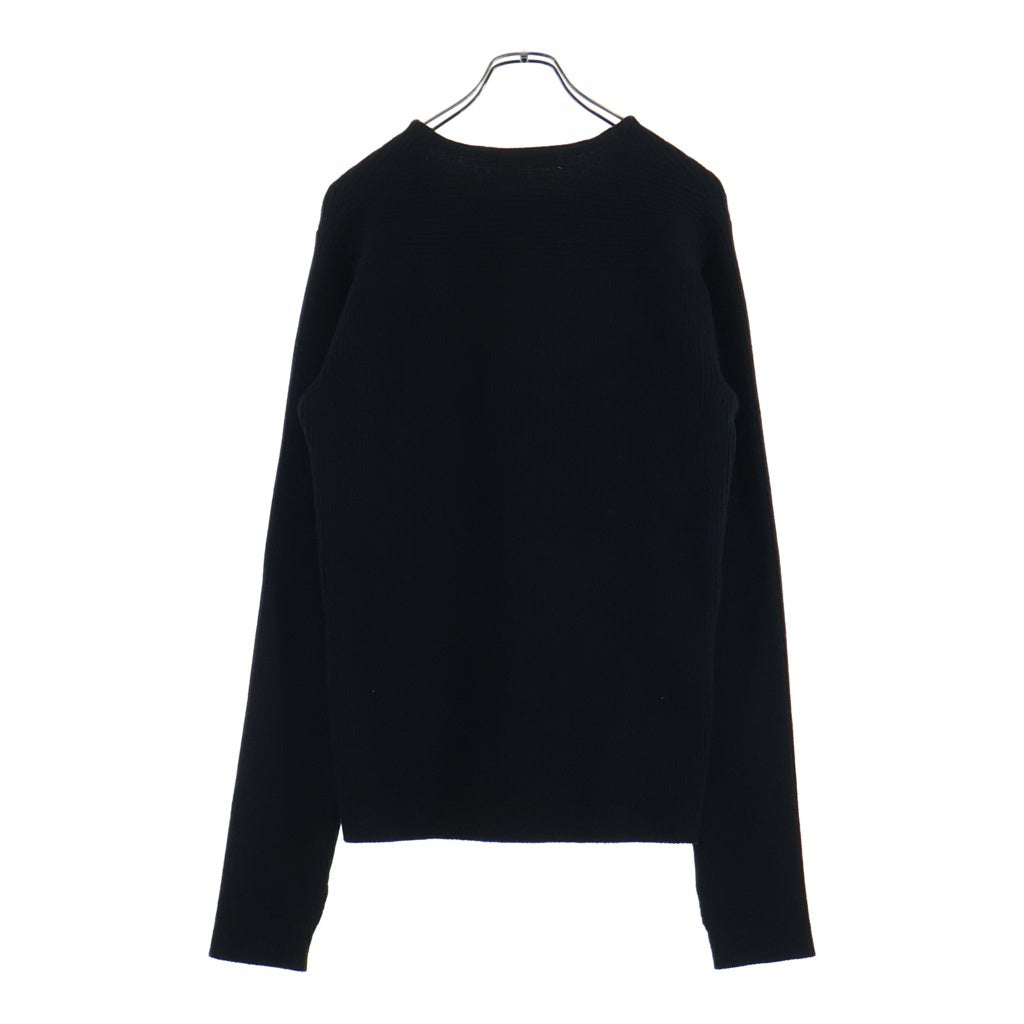 JOHN LAWRENCE SULLIVAN(ジョンローレンスサリバン) SQUARE NECK KNIT SWEATER スクエアネック長袖ニットセーター ブラック 4A01-0122-40