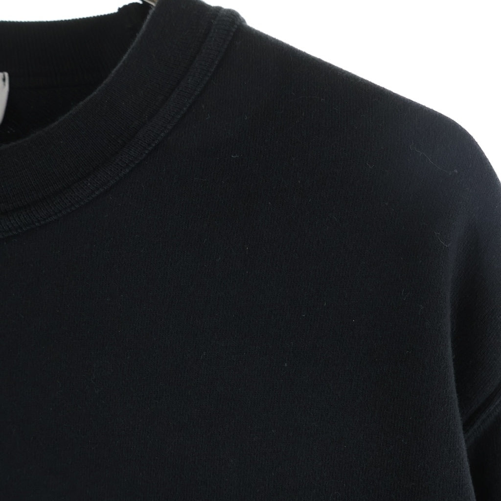 STONE ISLAND(ストーンアイランド) FLEECE WITH SEASONAL POCKET L1S156100019 袖ロゴパッチ クルーネックスウェットトレーナー ブラック
