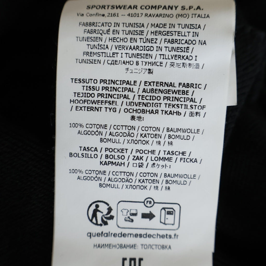 STONE ISLAND(ストーンアイランド) FLEECE WITH SEASONAL POCKET L1S156100019 袖ロゴパッチ クルーネックスウェットトレーナー ブラック