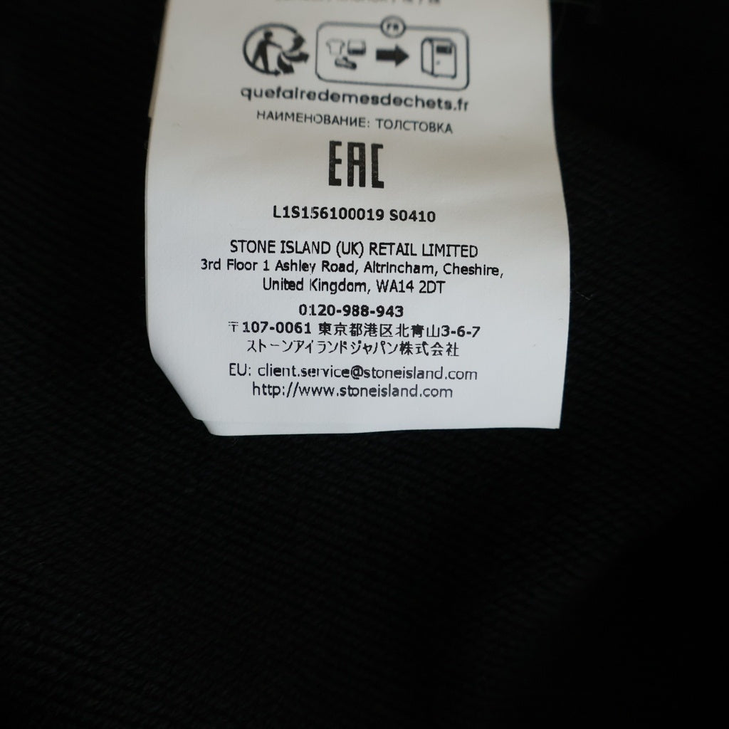 STONE ISLAND(ストーンアイランド) FLEECE WITH SEASONAL POCKET L1S156100019 袖ロゴパッチ クルーネックスウェットトレーナー ブラック