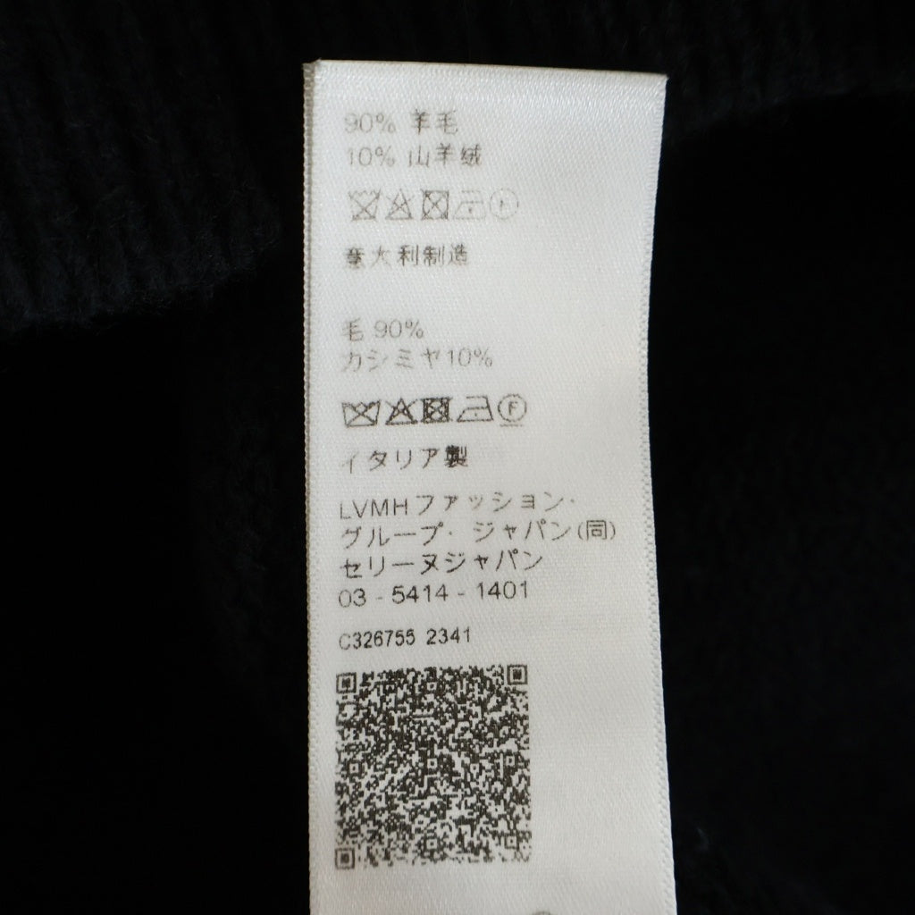 CELINE(セリーヌ) トリオンフセーター クルーネック長袖ケーブルニットカシミアセーター ブラック 2AC85048T-38OW