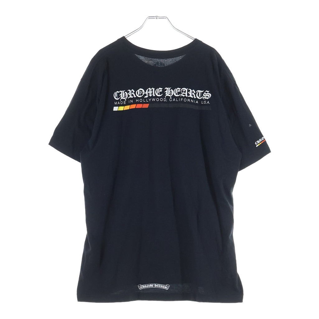 CHROME HEARTS(クロムハーツ) S/S NEON BAR ネオンバーバックロゴプリント クルーネック半袖Tシャツカットソー ブラック