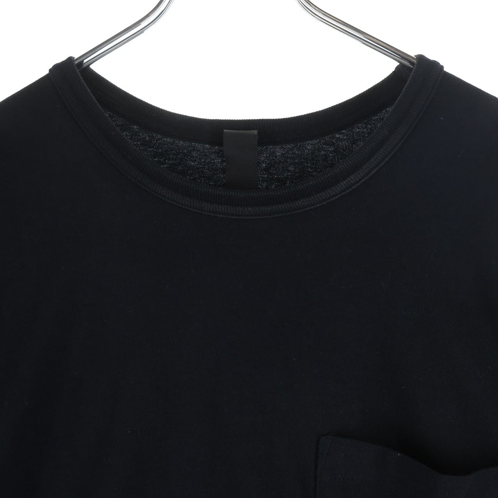 CHROME HEARTS(クロムハーツ) Y NOT S/S T-Shirts 袖クロス刺繍 クルーネック半袖Tシャツカットソー ブラック