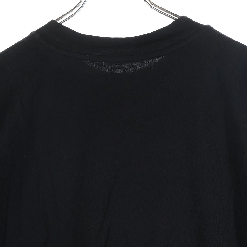 MONCLER(モンクレール) 21SS フロントスタッズロゴプリント クルーネック半袖Tシャツカットソー ブラック H10918C00015