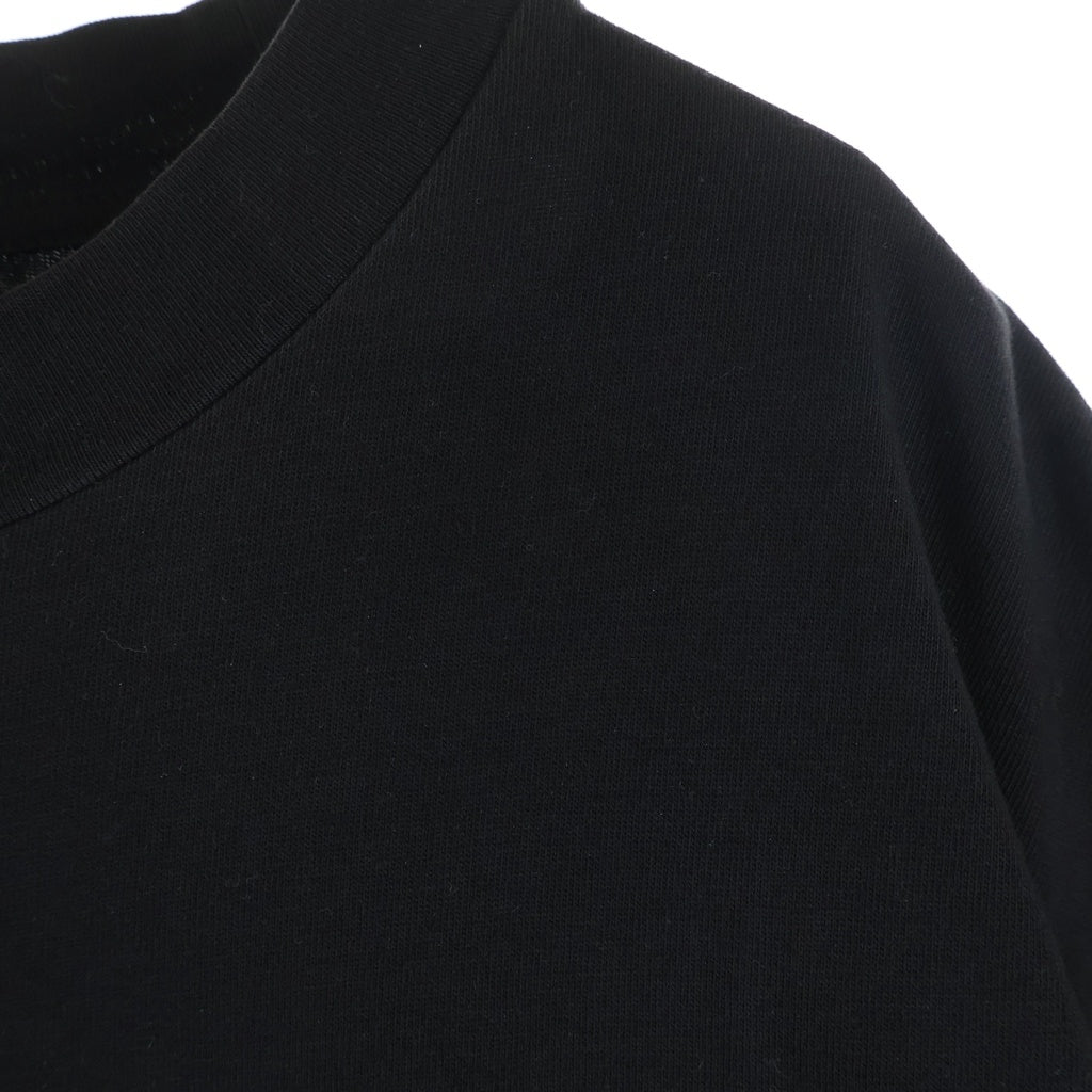 MONCLER(モンクレール) 21SS フロントスタッズロゴプリント クルーネック半袖Tシャツカットソー ブラック H10918C00015