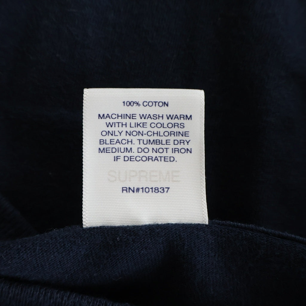 SUPREME(シュプリーム) 20AW Box Logo L/S Tee ボックス ロゴ クルーネック長袖カットソー ネイビー