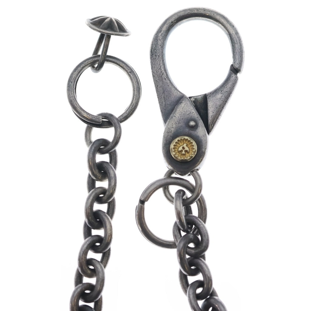 WING ROCK(ウィングロック) K18付きWALLET CHAIN ロングウォレットチェーン シルバー/ゴールド