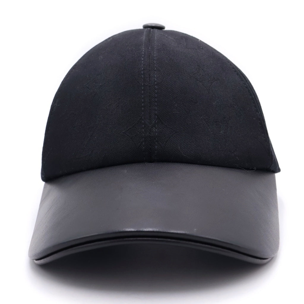 LOUIS VUITTON(ルイヴィトン) キャップ・LV ファースト モノグラム レザーベースボールキャップ ブラック M7088M