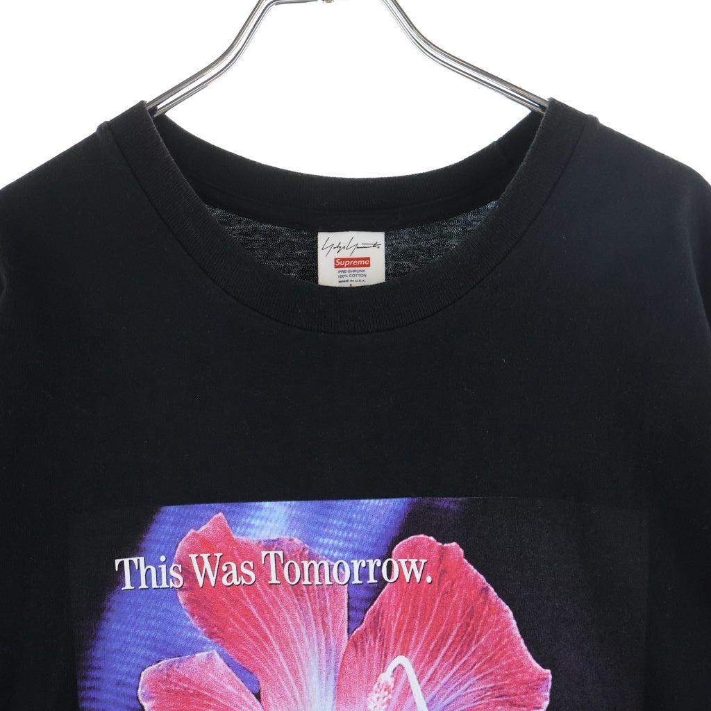 SUPREME(シュプリーム) 20AW ×Yohji Yamamoto This Was Tomorrow Tee ヨウジヤマモト ディスワズトゥモロー クルーネック半袖Tシャツカットソー ブラック