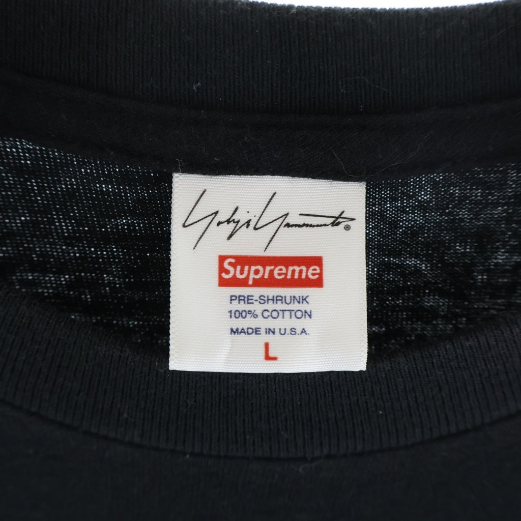 SUPREME(シュプリーム) 20AW ×Yohji Yamamoto This Was Tomorrow Tee ヨウジヤマモト ディスワズトゥモロー クルーネック半袖Tシャツカットソー ブラック