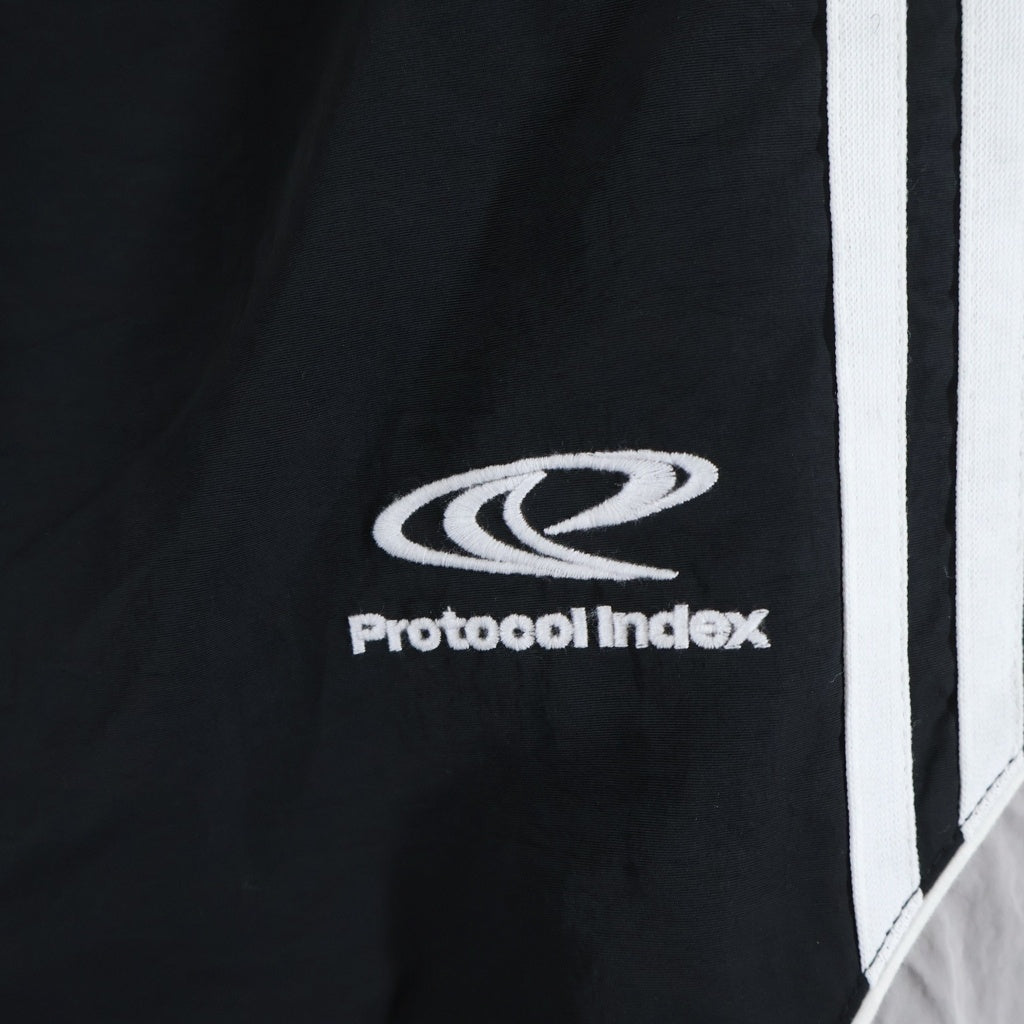 NO BRAND(ノーブランド) PROTOCOL INDEX (プロトコール インデックス) 3Layered Track Pants スリーレイヤード トラックナイロンパンツ ブラック