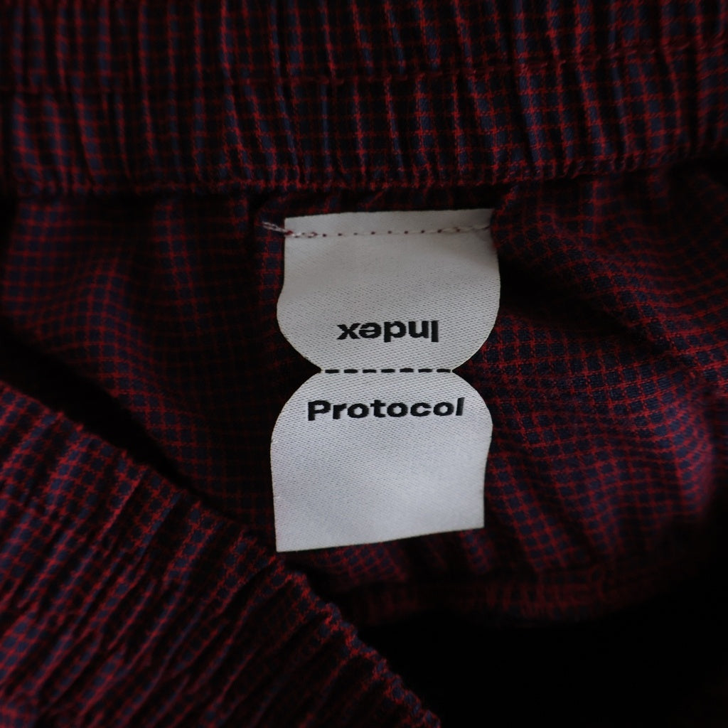 NO BRAND(ノーブランド) PROTOCOL INDEX (プロトコール インデックス) 3Layered Track Pants スリーレイヤード トラックナイロンパンツ ブラック