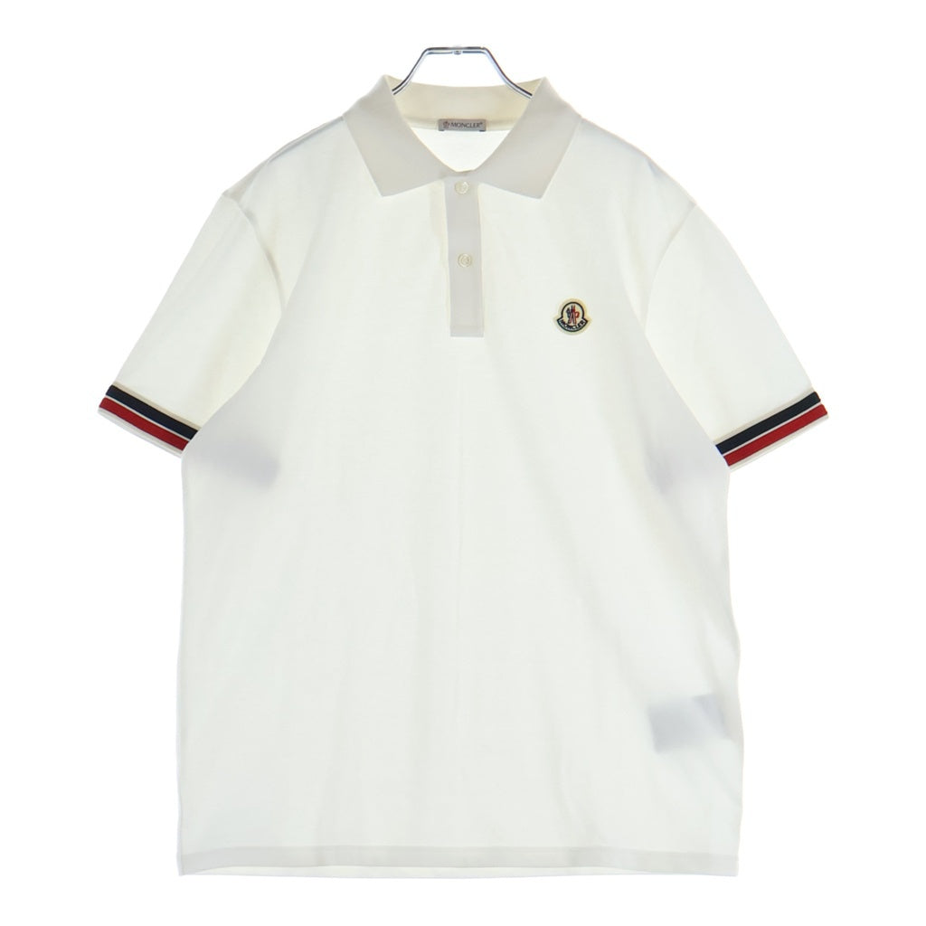 MONCLER(モンクレール) 25SS SS POLO ロゴ 半袖ポロシャツ ホワイト K10918A00020 89A16