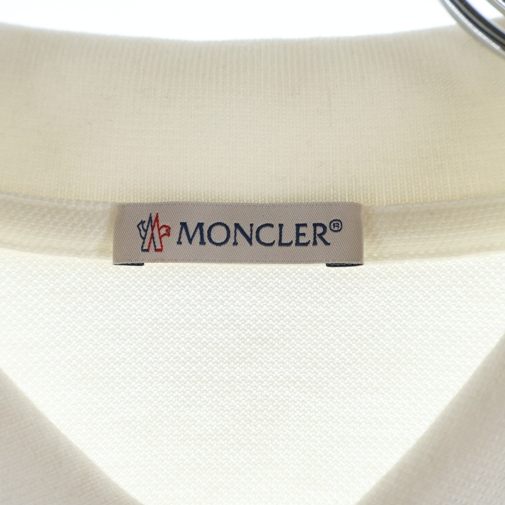 MONCLER(モンクレール) 25SS SS POLO ロゴ 半袖ポロシャツ ホワイト K10918A00020 89A16