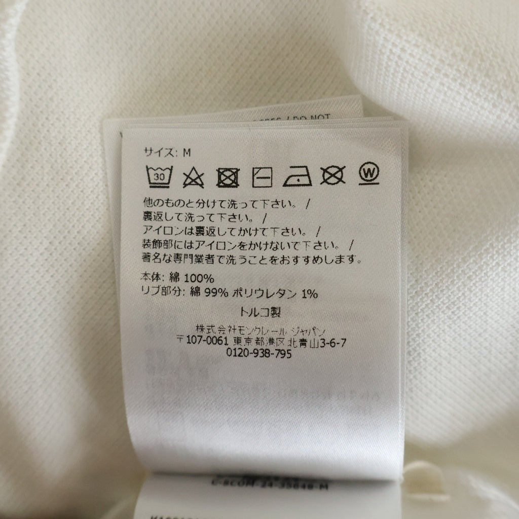 MONCLER(モンクレール) 25SS SS POLO ロゴ 半袖ポロシャツ ホワイト K10918A00020 89A16